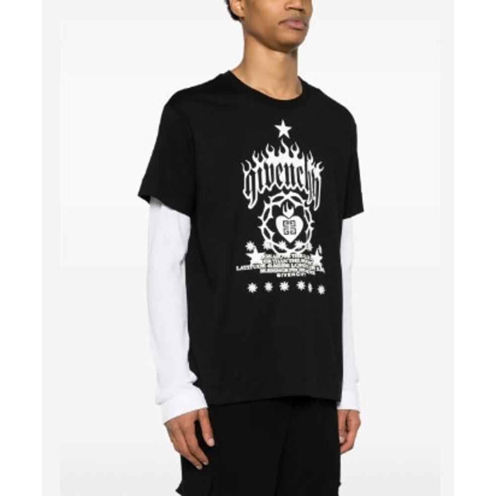 Givenchy Black Graphic Logo T-Shirt